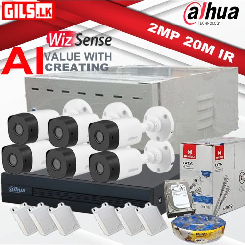 Dahua 6 Camera (20m IR) System with Free Installation