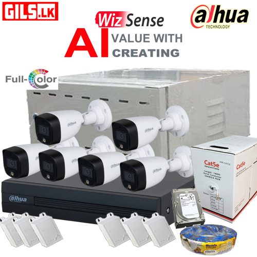 Dahua Full Color 6 Camera System with Free Installation