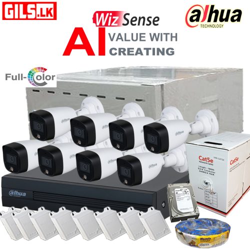 Dahua Full Color 8 Camera System with Free Installation